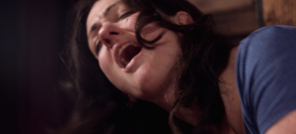 Sadie Lune approaches orgasm in Adorn, an erotic game film directed by Jennifer Lyon Bell for Blue Artichoke Films
